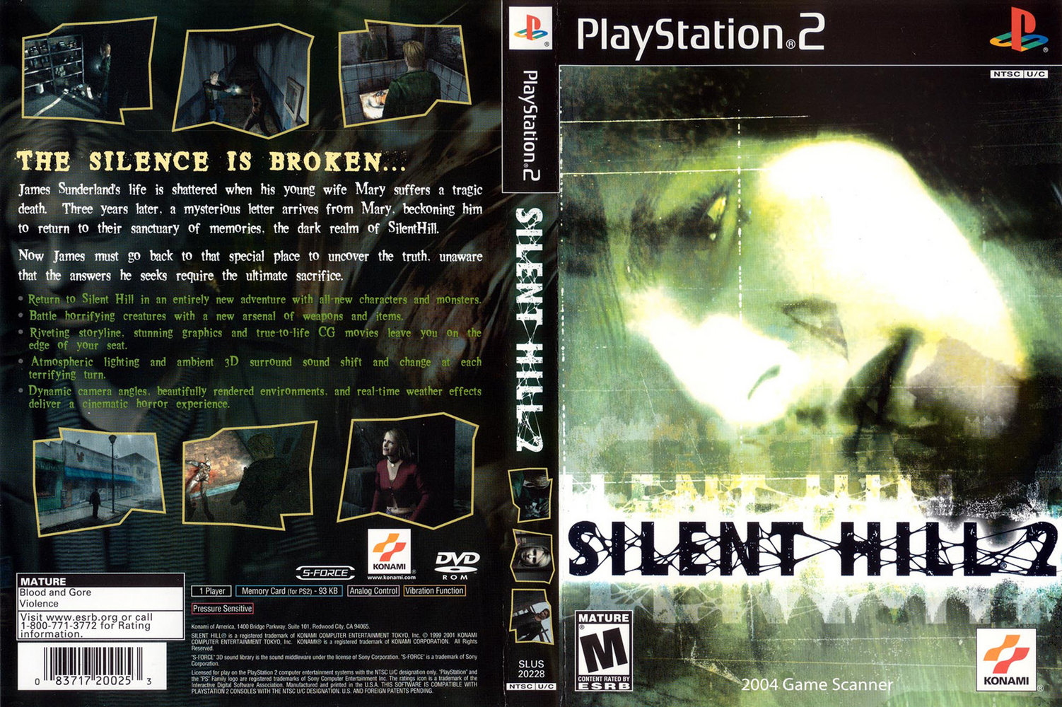 Jeu Silent Hill 2 Pour PlayStation 2 - Édition Complète, Très Bon état, PEGI 18
